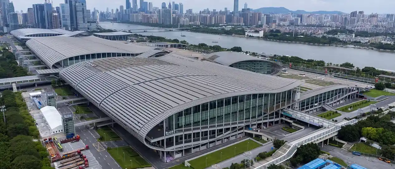 Complexo de feiras internacionais em Guangzhou, China